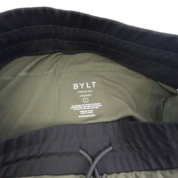 Bylt Premium Jogger Mens L Green Pull On Drawstring Activewear Track Pants - Picture 4 of 12